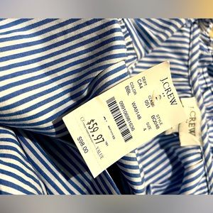 Brand new Jcrew shirt dress stripe blue